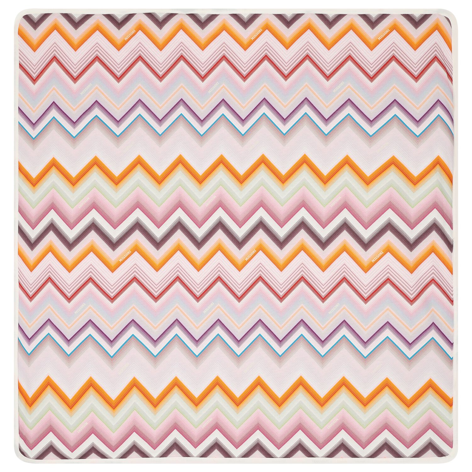 Baby Girls Pink Zig Zag Baby Blanket, 1, hi-res