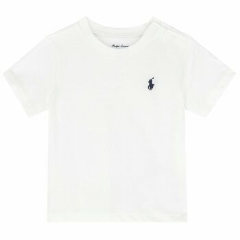 Baby Boys White Logo T-Shirt