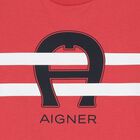 تيشيرت أولاد بالشعار باللون الأحمر, 3, hi-res