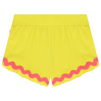 Girls Yellow Disney Shorts