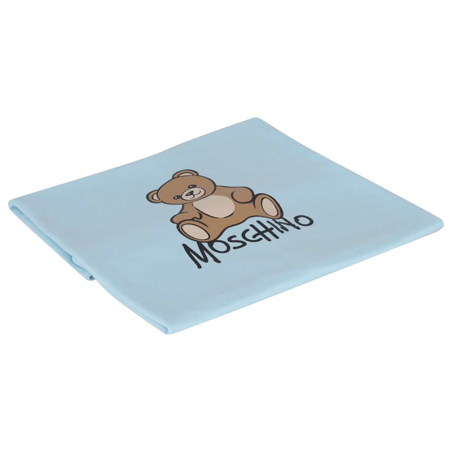 Blue Teddy Bear Logo Baby Blanket, 1, hi-res