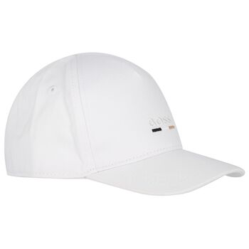 Baby Boys White Logo Cap