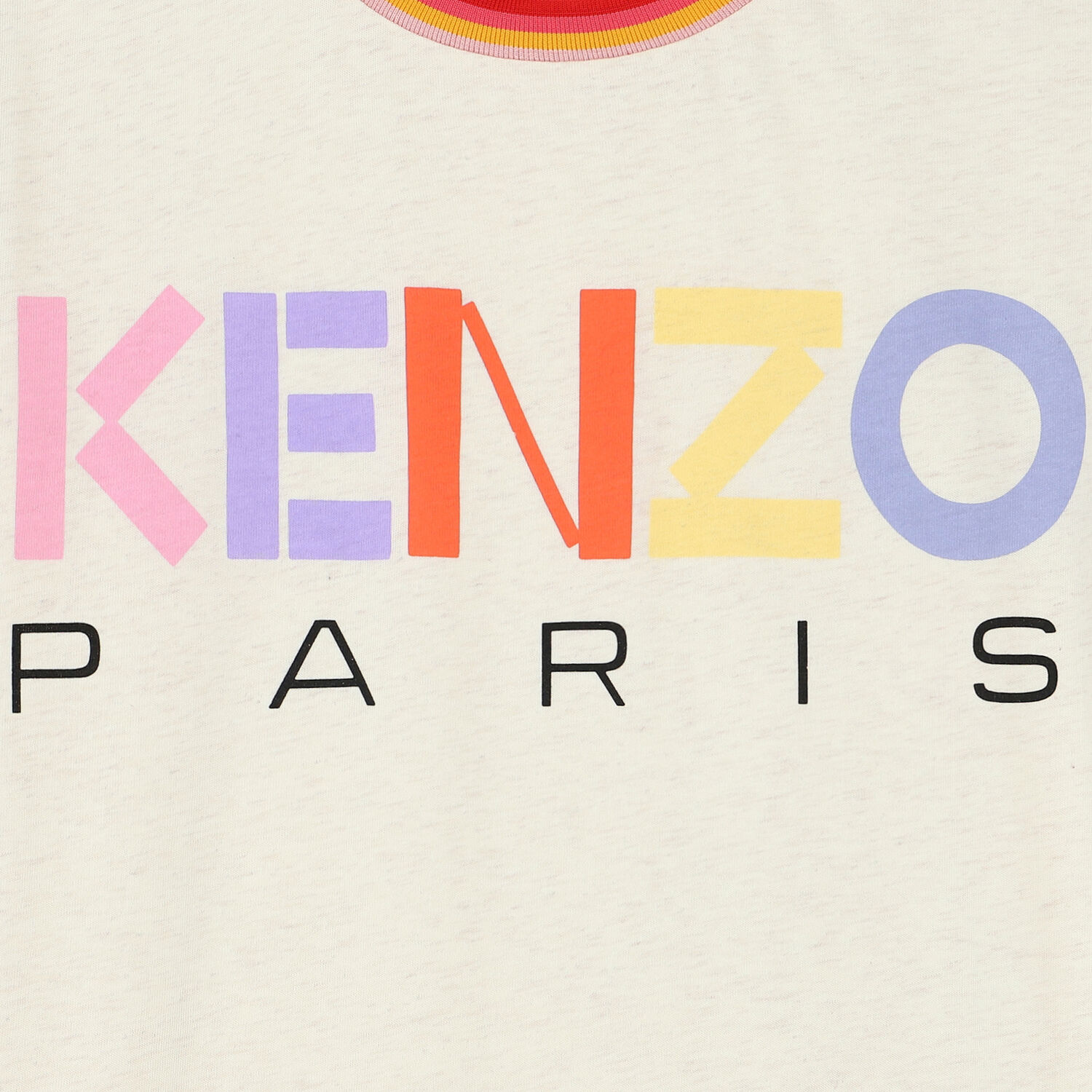 فستان بالشعار باللون البيج, 1, hi-res