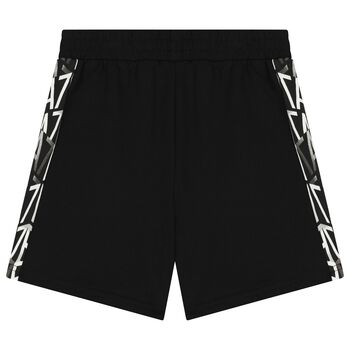 Boys Black Logo Shorts