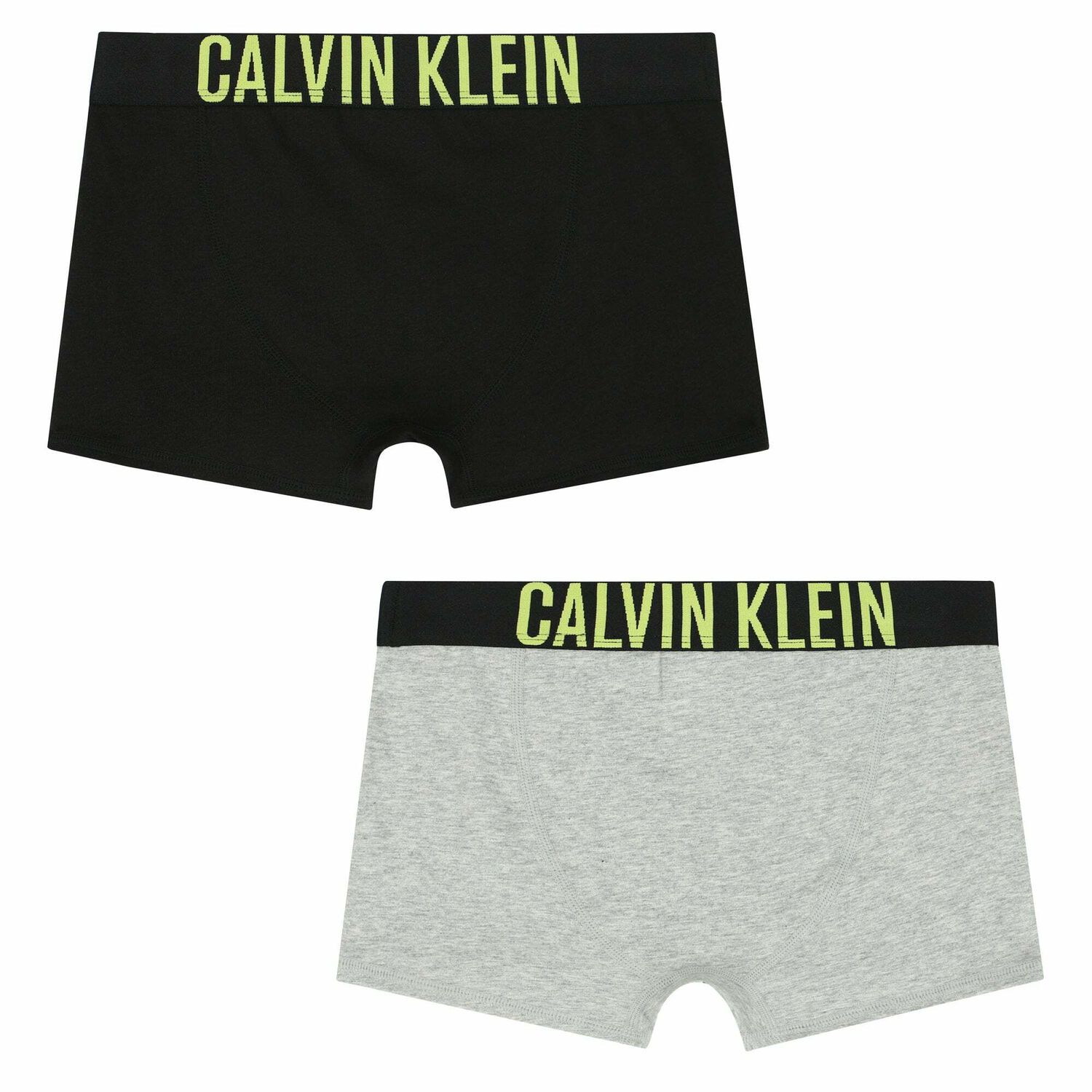 Boys Black & Grey Logo Boxer Shorts ( 2-Pack ), 1, hi-res
