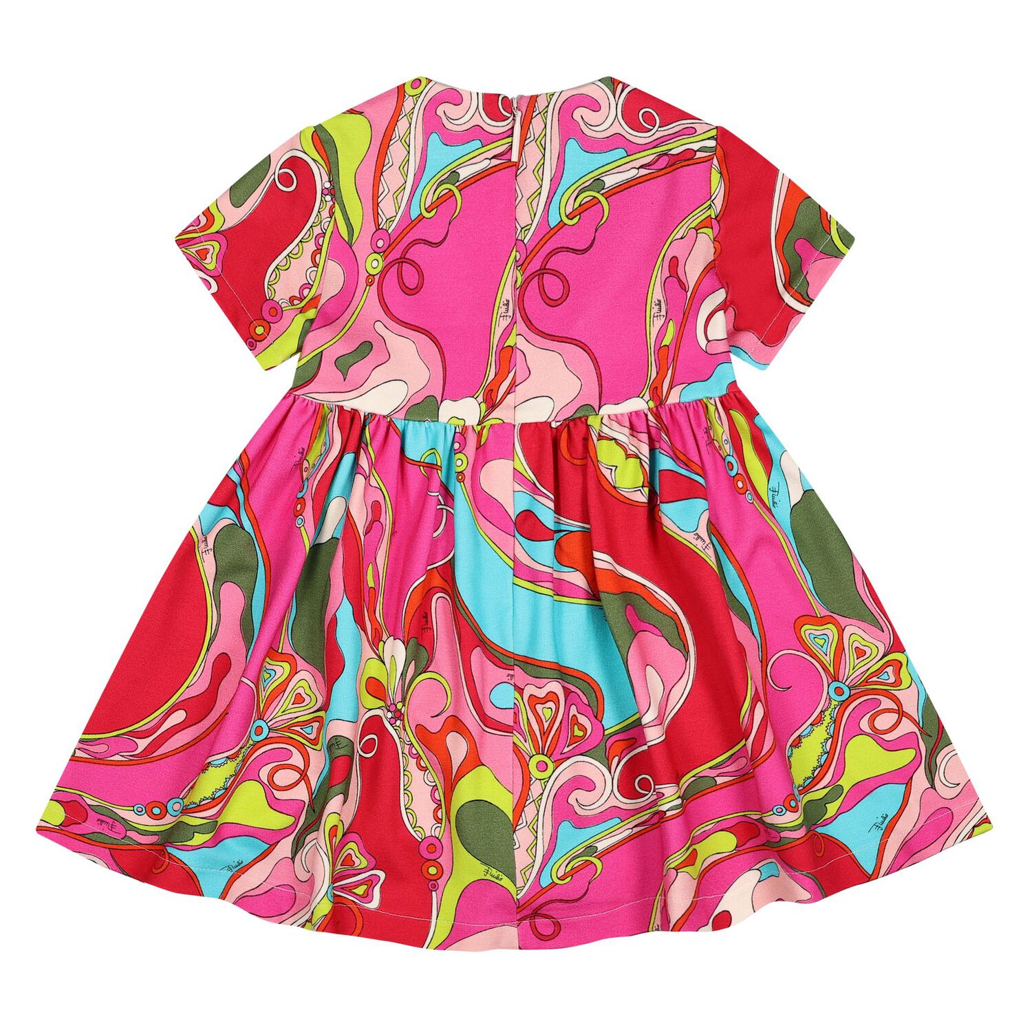 Younger Girls Pink Orchidee Dress, 1, hi-res