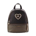 حقيبة ظهر بالشعار باللون الأسود للبنات, 1, hi-res