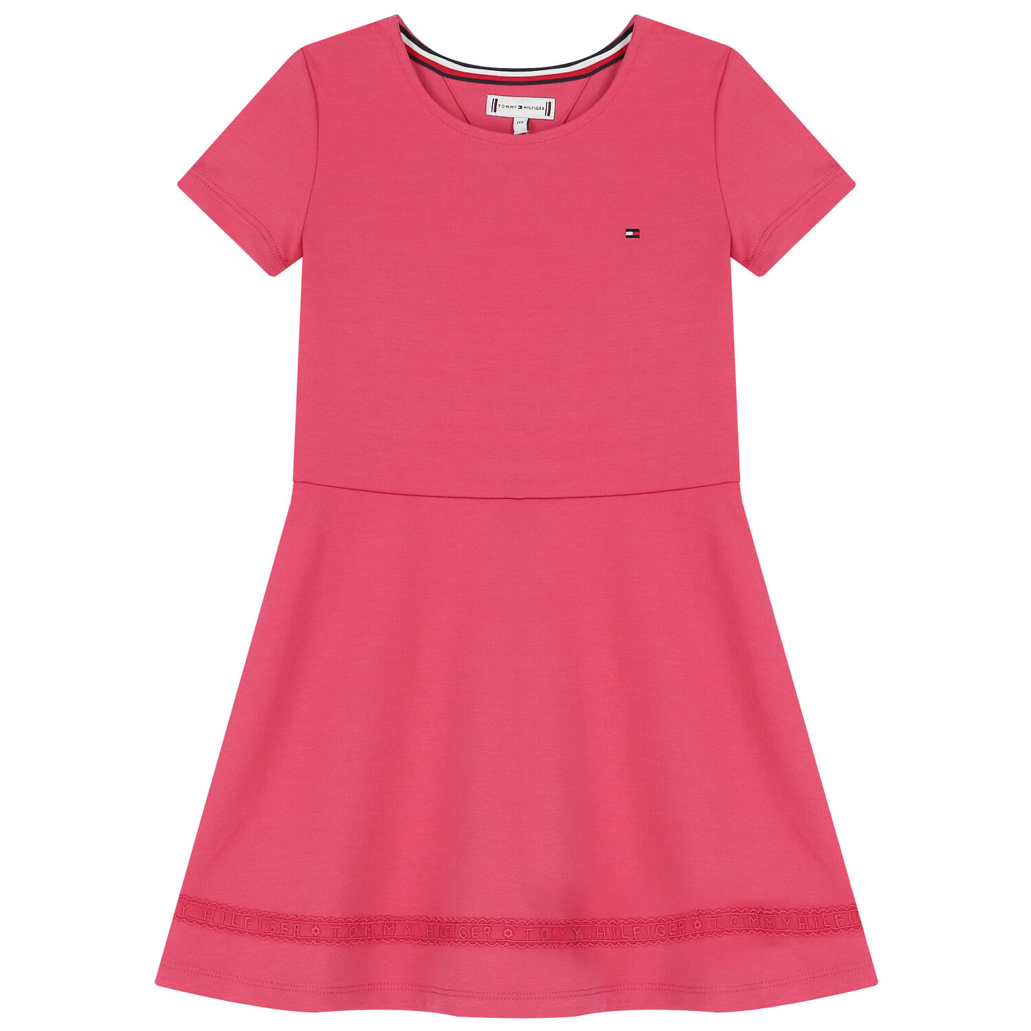 Girls Pink Logo Dress, 1, hi-res image number null