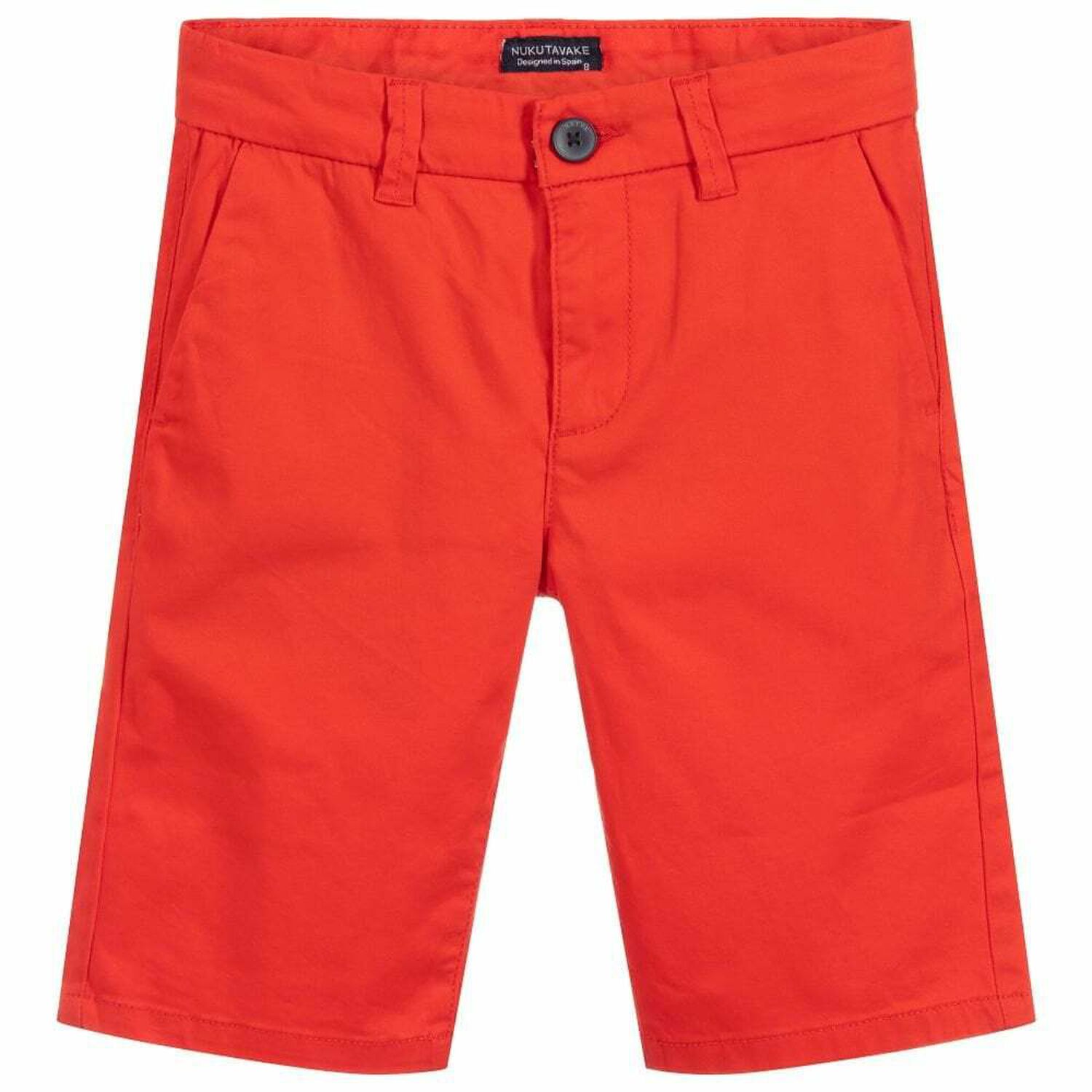 Boys Red Chino Shorts, 1, hi-res