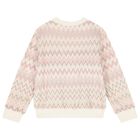 Girls Pink Logo Zig Zag Sweatshirt, 1, hi-res