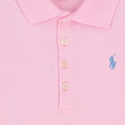 Girls Pink Logo Polo Dress, 1, hi-res