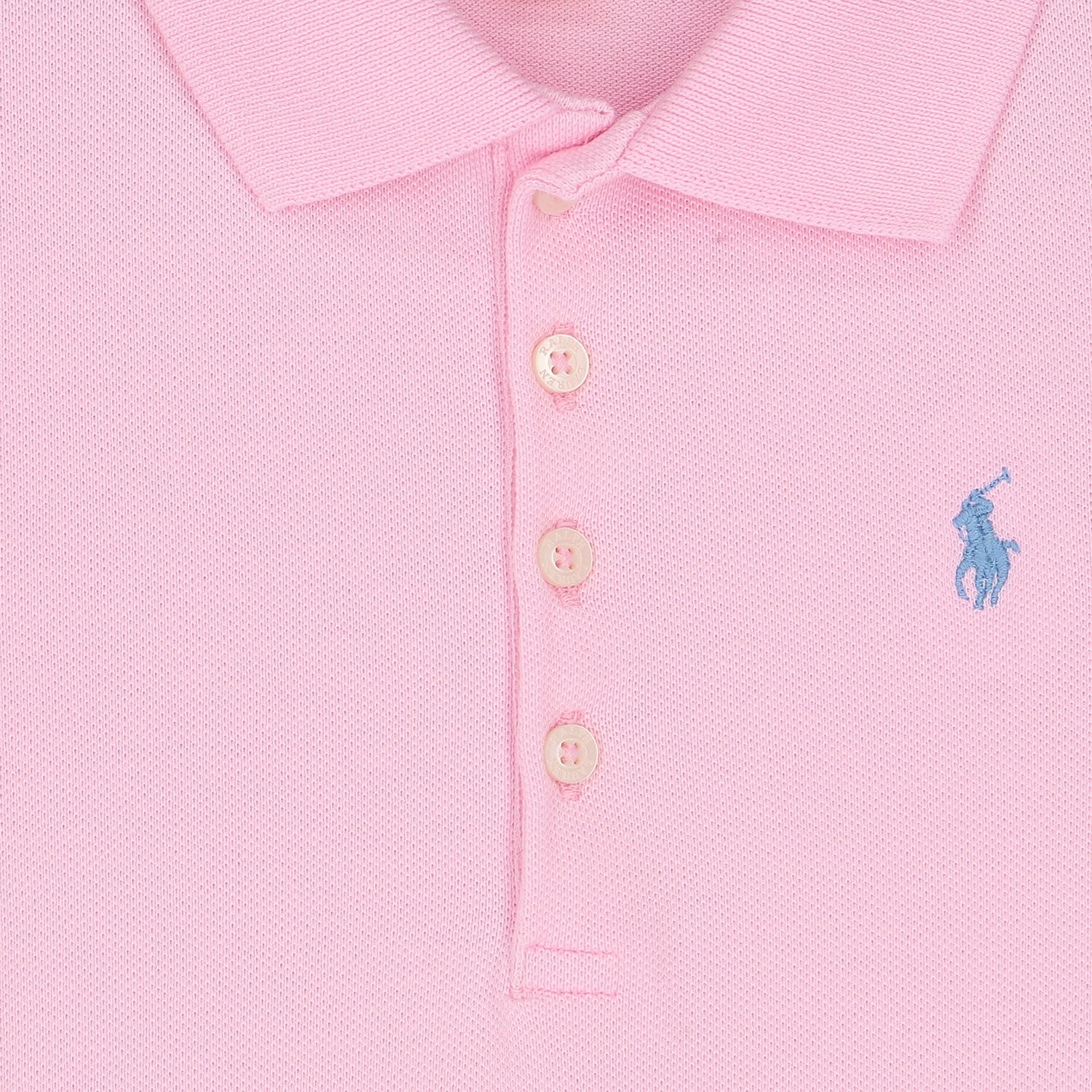 Girls Pink Logo Polo Dress, 1, hi-res