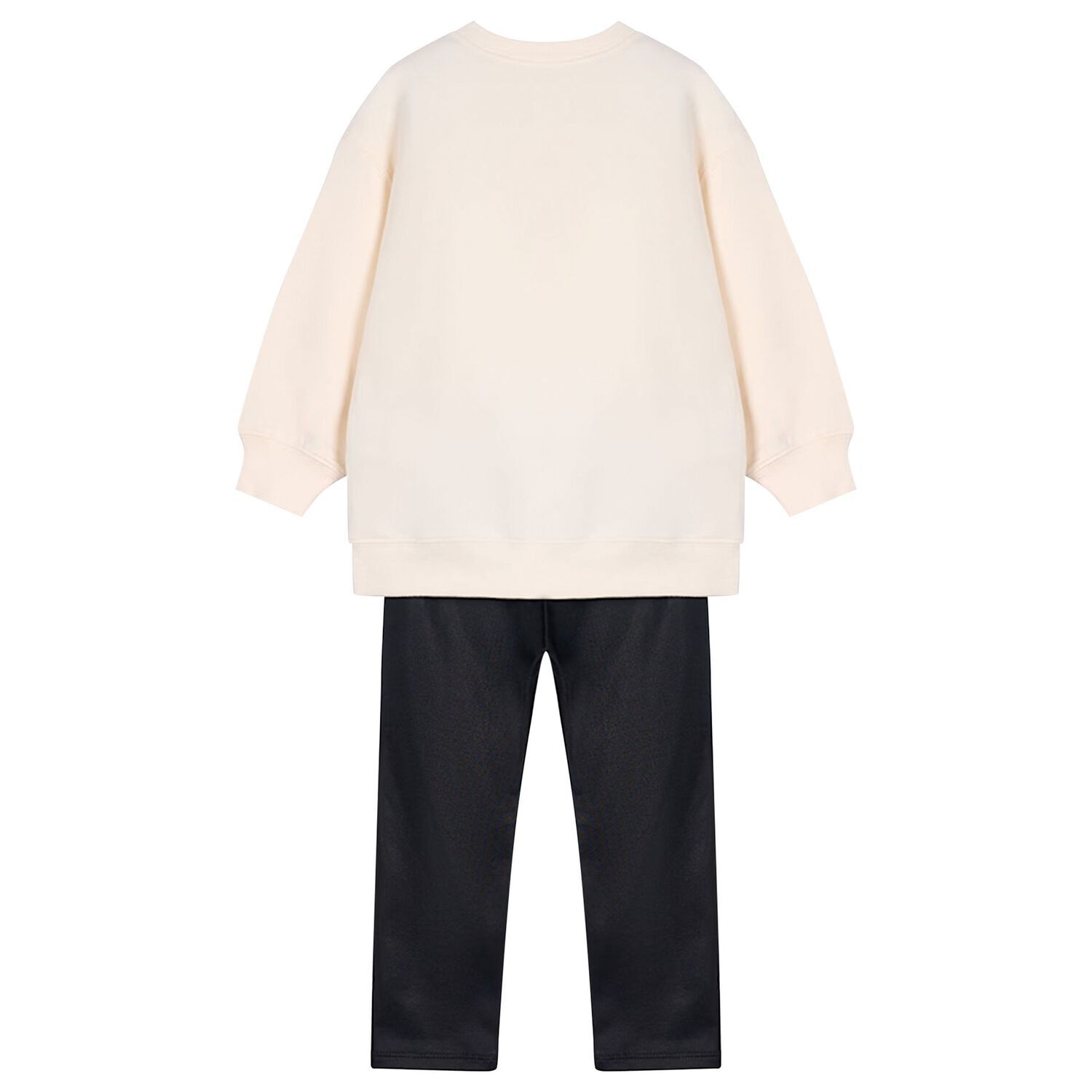 Girls Ivory & Black Bag Leggings Set, 1, hi-res