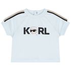 طقم شورت أولاد بالشعار باللون الأزرق, 1, hi-res
