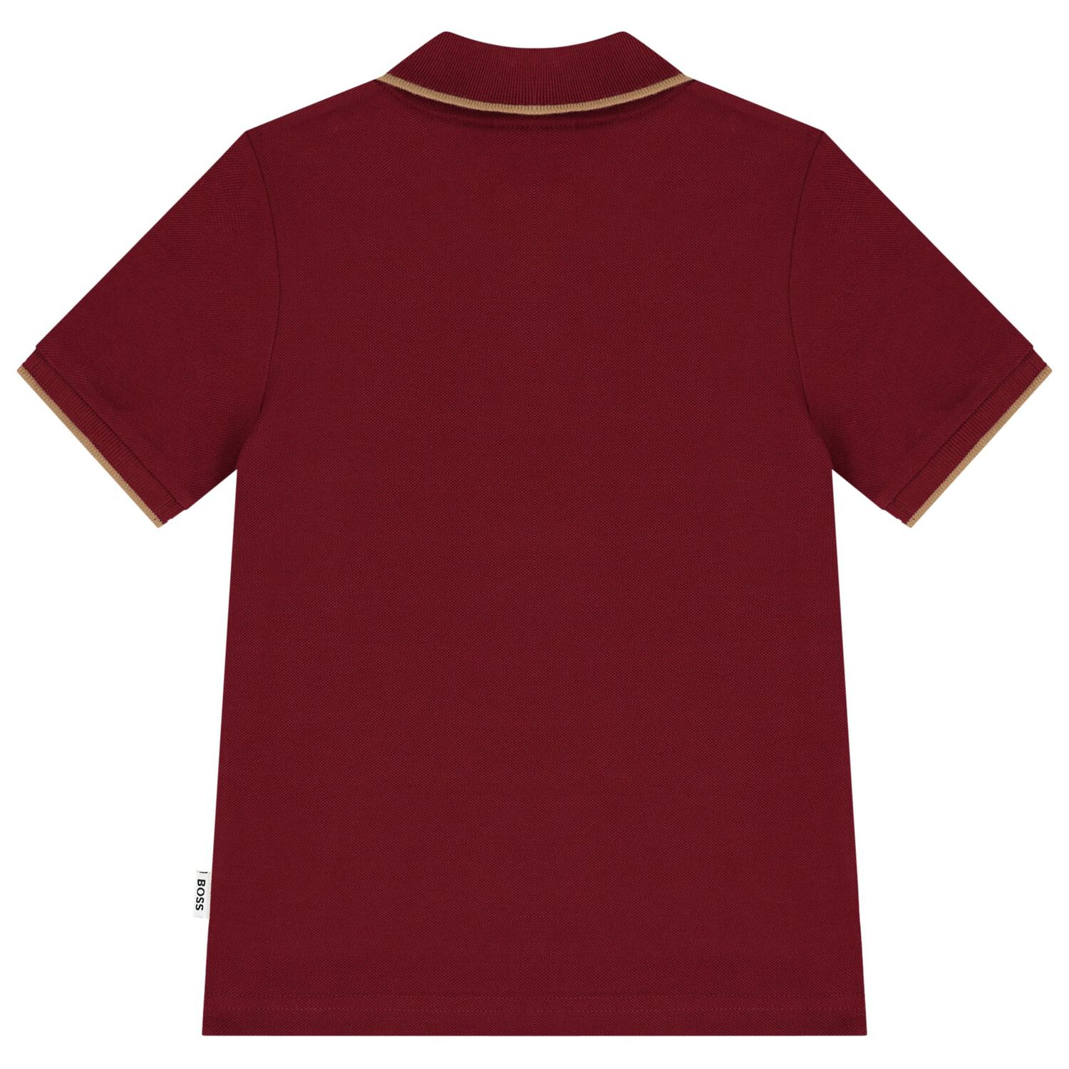 Boys Burgundy Logo Polo Shirt, 1, hi-res image number null