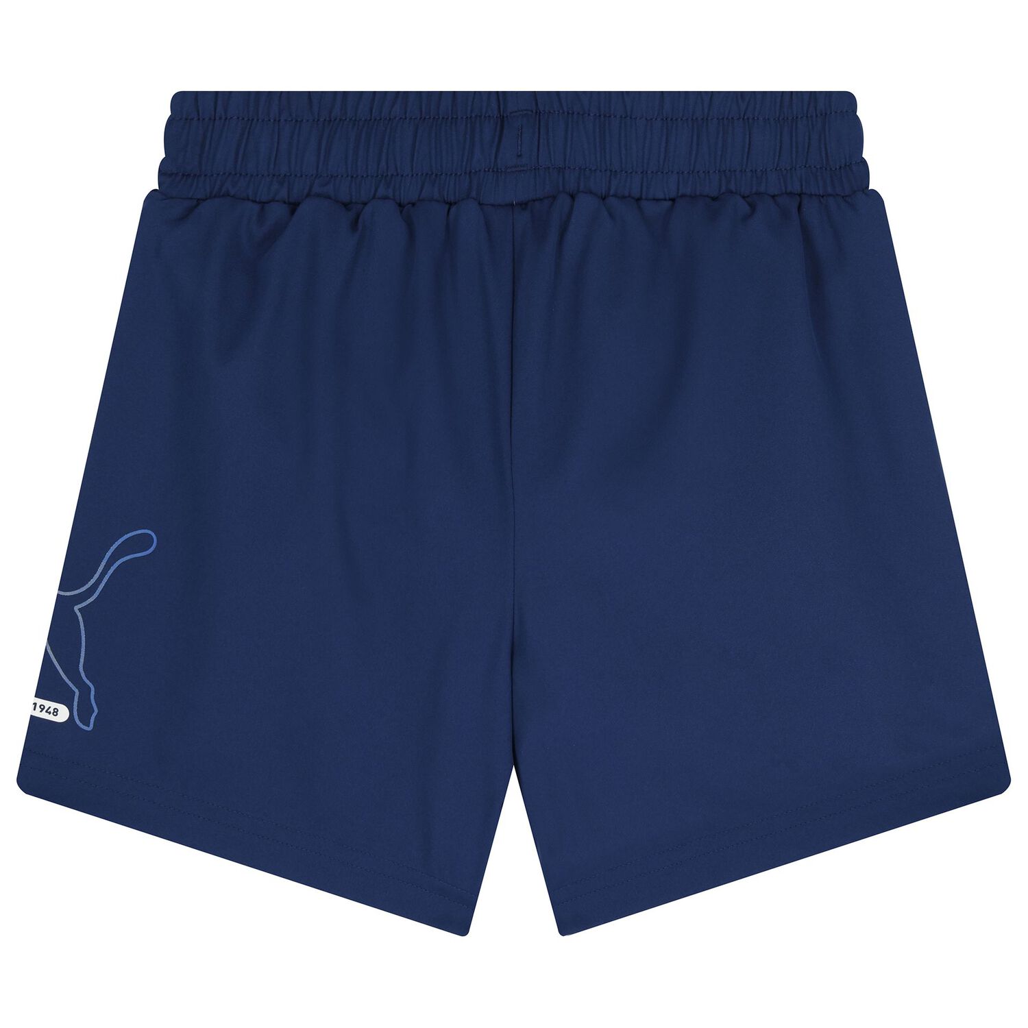 Boys Blue Logo Shorts, 1, hi-res
