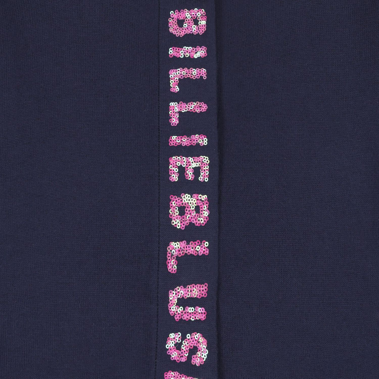 كارديجان مطرز بالترتر باللون  الكحلي للفتيات, 2, hi-res