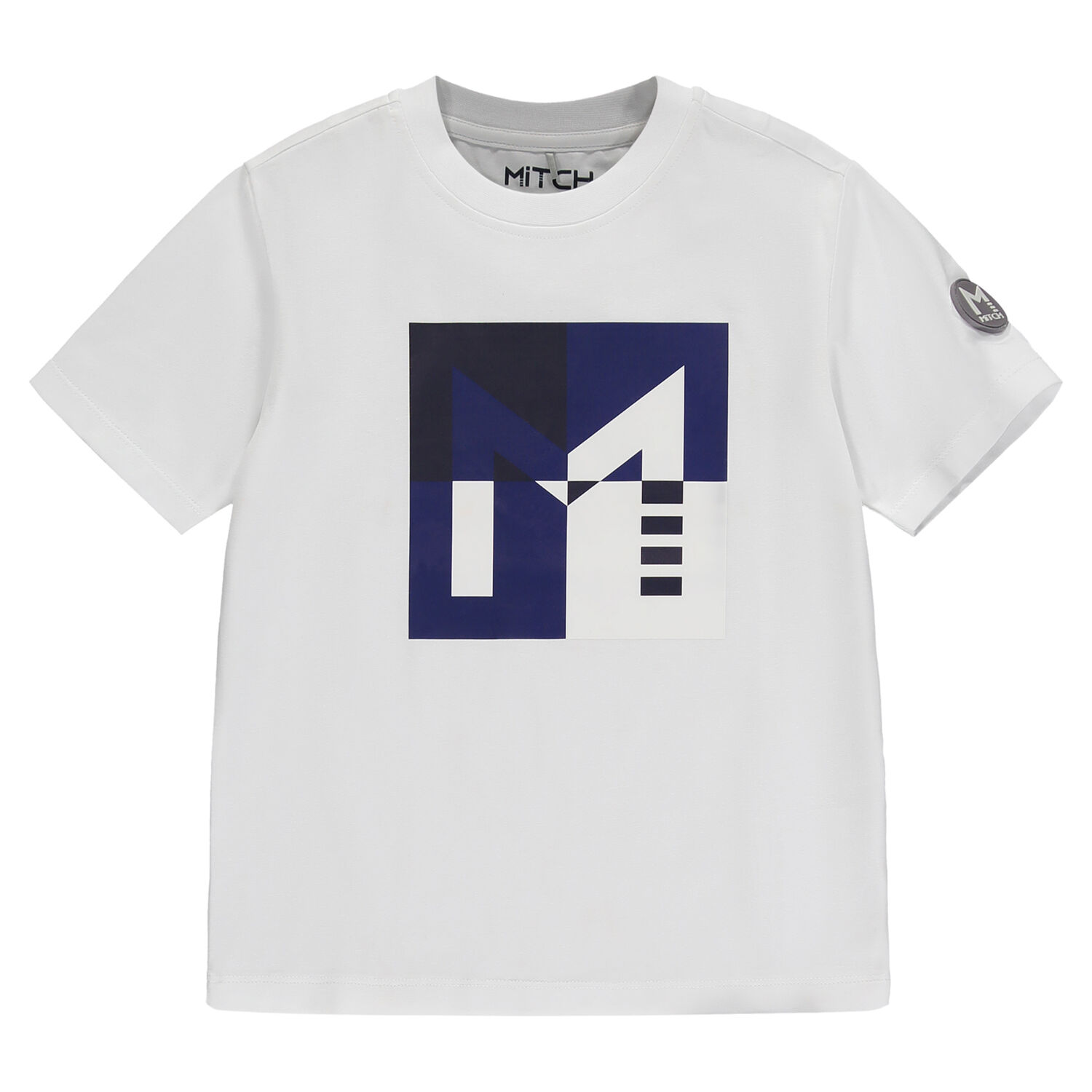 طقم شورت باللون الأبيض والكحلي للأولاد, 1, hi-res