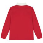 Boys Red Polo Player Polo Shirt , 1, hi-res