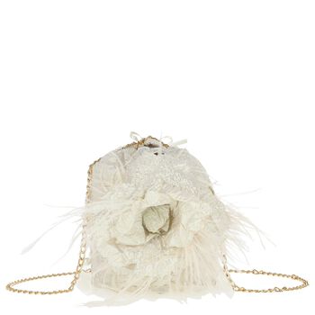 Girls Gold Pearl Handbag