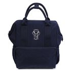 Navy Blue Elephant Logo Baby Changing Bag, 1, hi-res