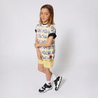 Boys White Monogram Logo T-Shirt, 2, hi-res