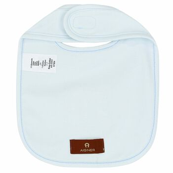 Boys Blue & Gold Logo Bib