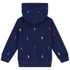 Baby Boys Navy Blue Logo Tracksuit, 1, hi-res