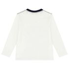 Boys Ivory Fox Long Sleeve Top, 1, hi-res