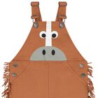 طقم دنغري للأولاد بطبعة حصان باللون البني, 1, hi-res