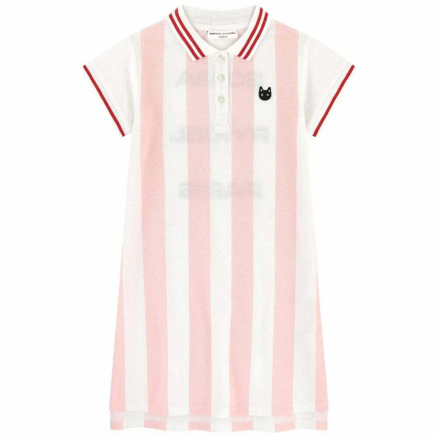 Girls White & Pink Edline Dress, 1, hi-res image number null