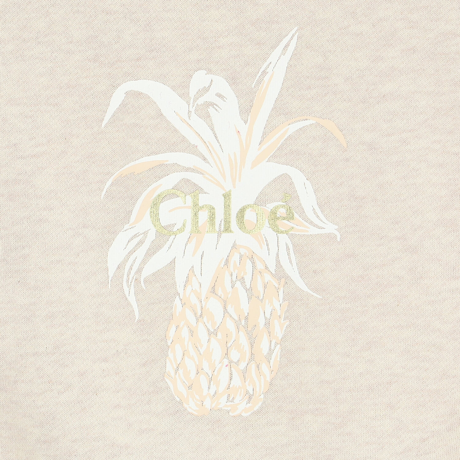 Younger Girls Beige Logo Playsuit, 1, hi-res