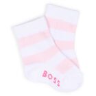 Baby Girls White & Pink Logo Socks ( 3-Pack ) , 1, hi-res