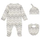 Grey Zig Zag Babygrow Set, 2, hi-res