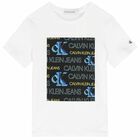 تيشيرت بالشعار باللون الابيض للاولاد, 1, hi-res