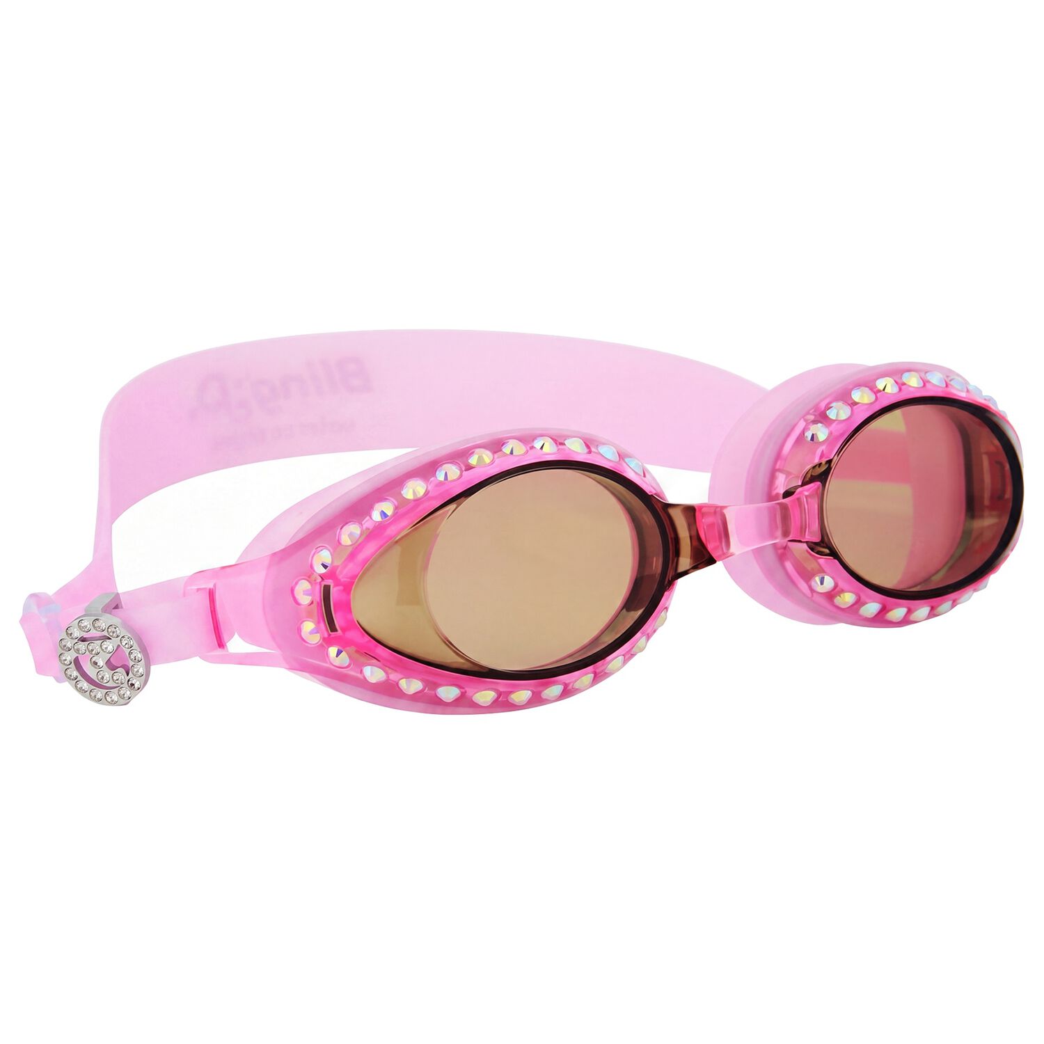 Girls Pink Swimming Goggles, 1, hi-res