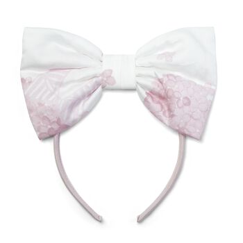 Girls White & Pink Floral Hairband