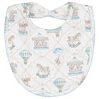 Baby Boys Blue & White Carousel & Hot Air Balloon Babygrow Set, 1, hi-res