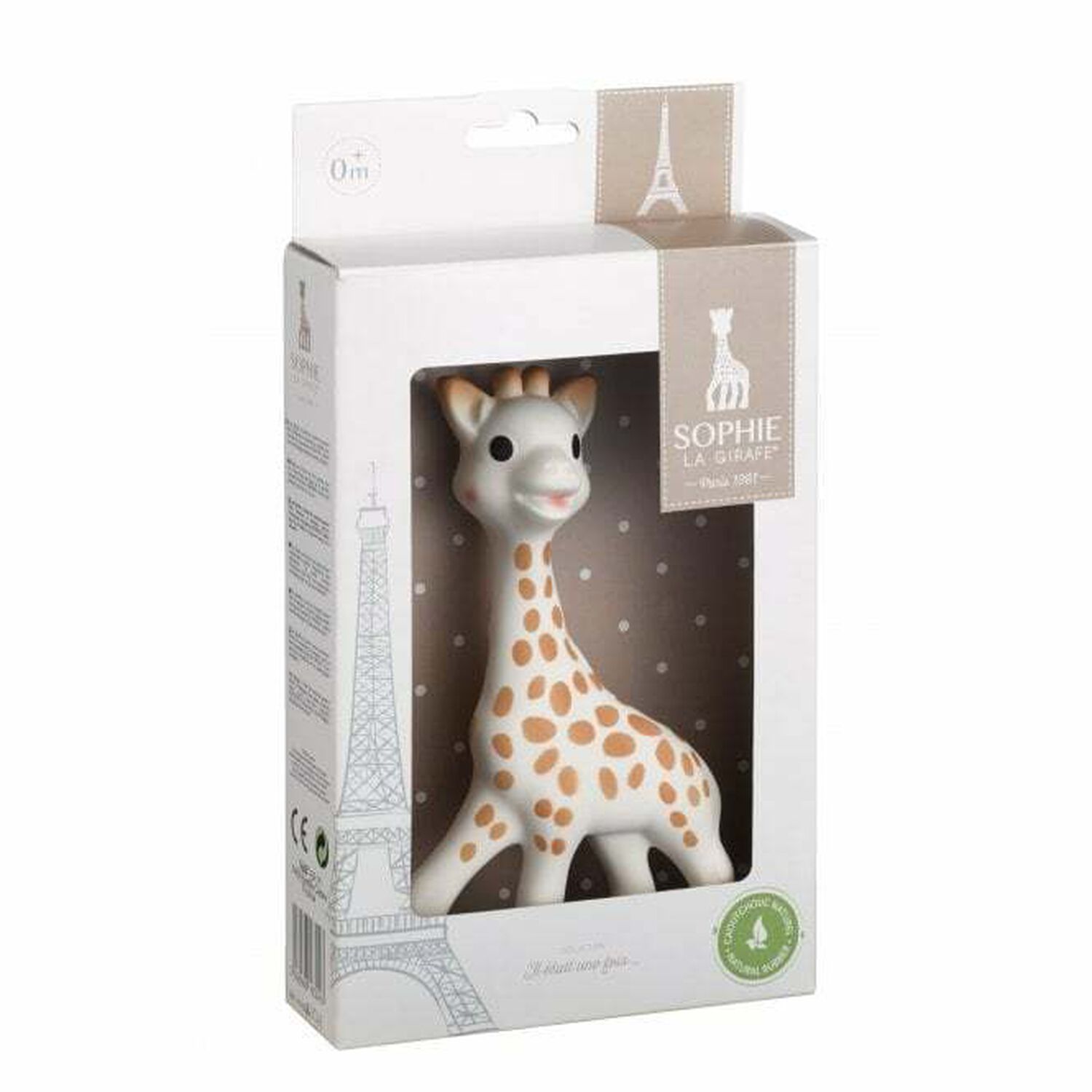 Baby Ivory Giraffe Rubber Toy, 1, hi-res