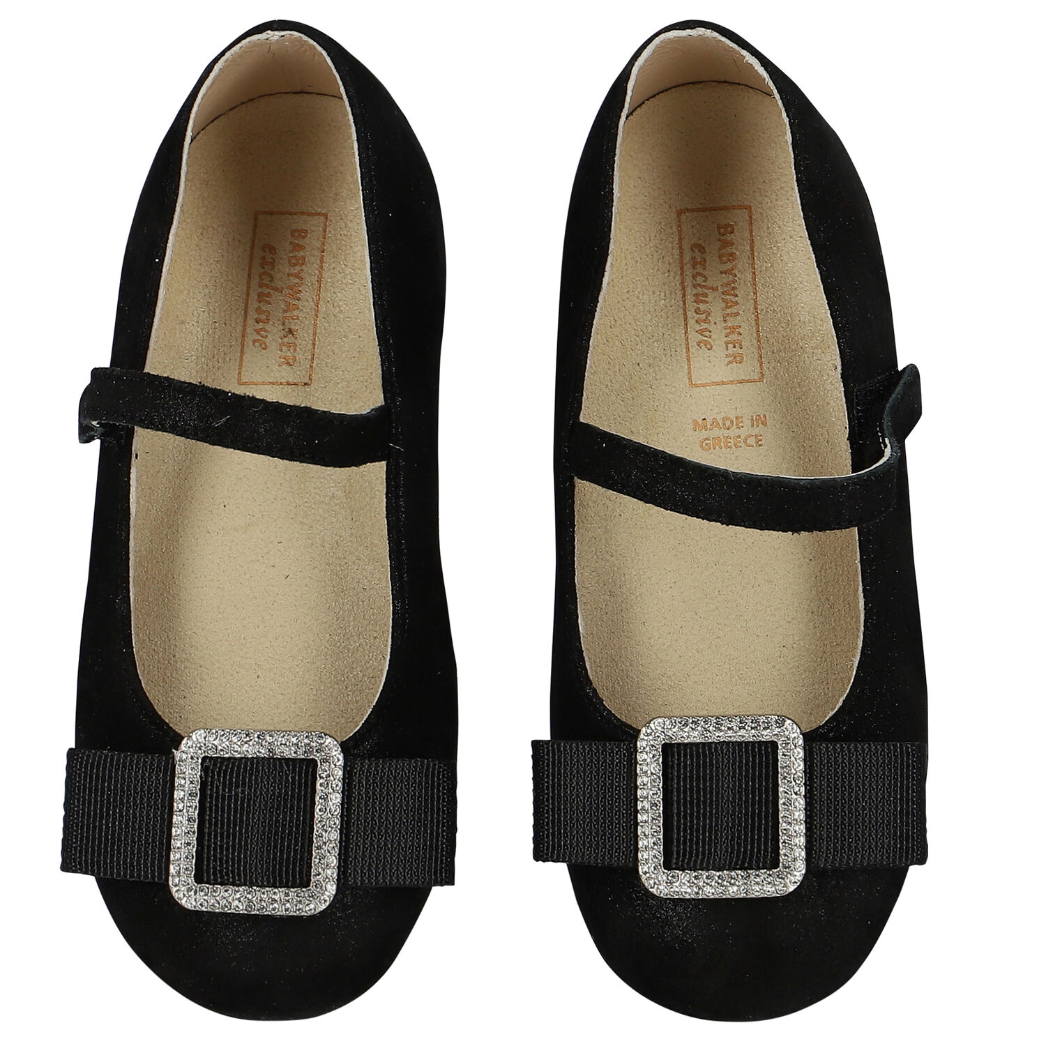 حذاء بنات بفيونكة باللون الاسود, 1, hi-res image number null