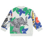 Younger Boys Grey Logo Zip-Up Top, 1, hi-res