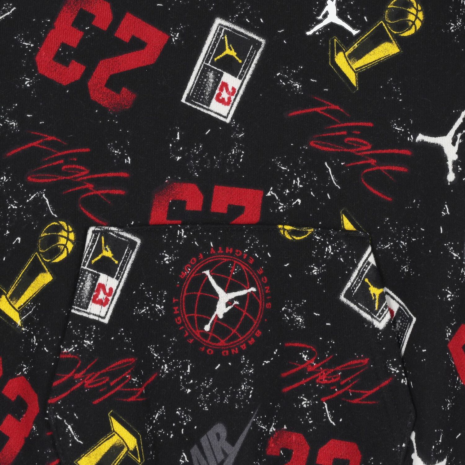 بدلة رياضية بشعار جوردان باللون الأسود للأولاد, 1, hi-res