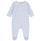 Baby Boys Blue Logo Babygrow Gift Set, 1, hi-res