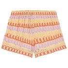 Girls Multi-Coloured Knitted Shorts Set, 1, hi-res