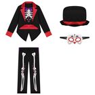 Boys Black Dia De Los Muertos Halloween Costume, 1, hi-res