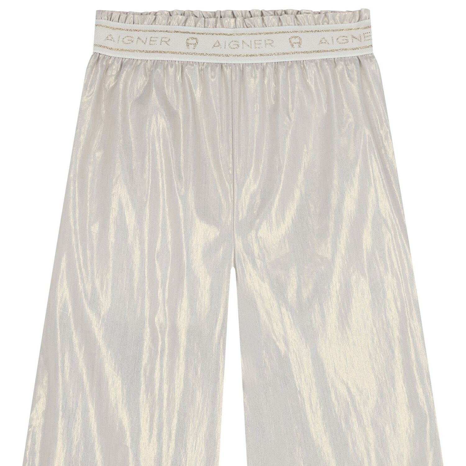 Girls Gold Logo Trousers, 1, hi-res