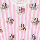 Girls White & Pink Striped Dress, 1, hi-res