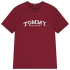 تيشيرت اولاد بالشعار باللون الاحمر , 3, hi-res