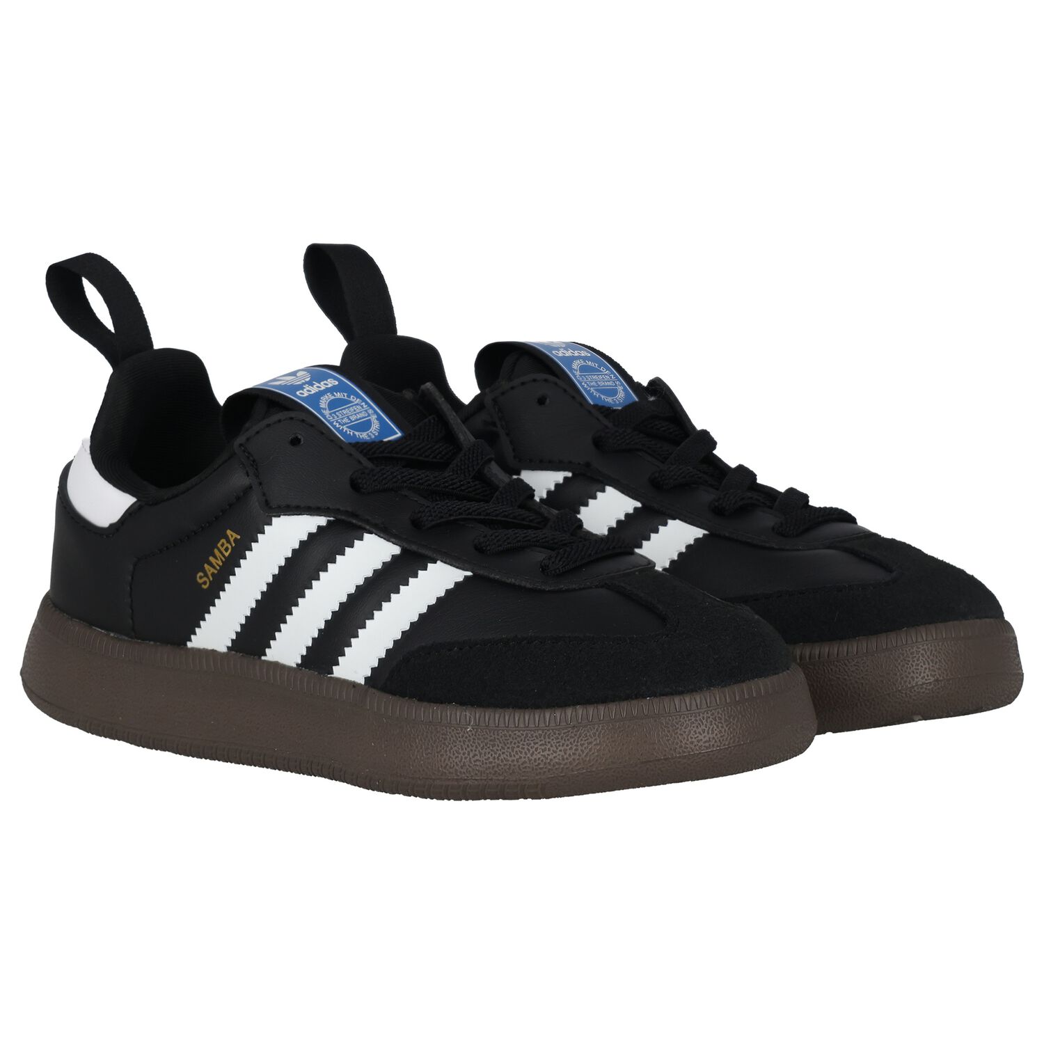 Black Samba Quickon Trainers, 1, hi-res