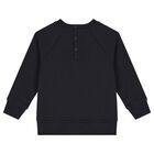 بدلة أولاد رياضية بالشعار باللون الكحلي, 1, hi-res